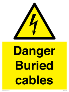 Danger Buried cables